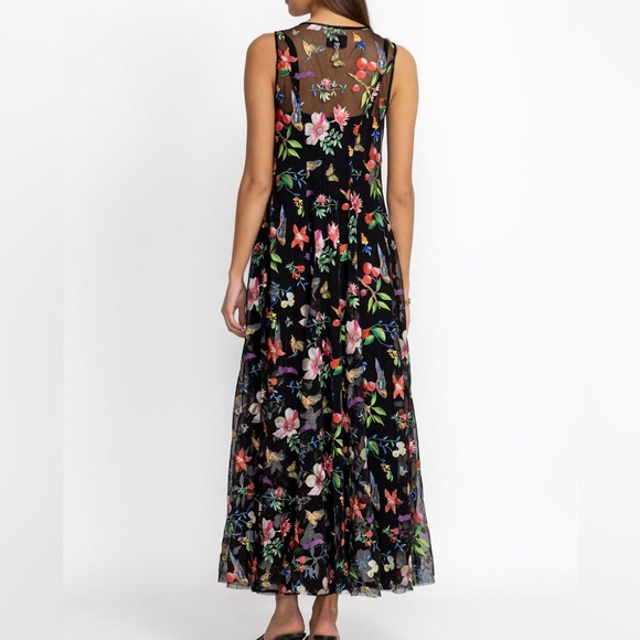 Johnny Was Emilda Mesh Dress Size XL - Picture 6 of 7